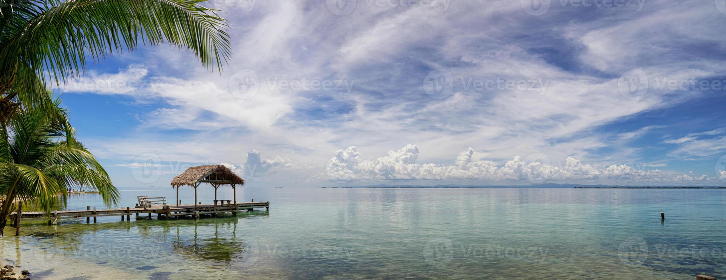 Belize Cayes - Small tropical island at Barrier Reef with paradise beach - known for diving, snorkeling and relaxing vacations - Caribbean Sea, Belize, Central America photo