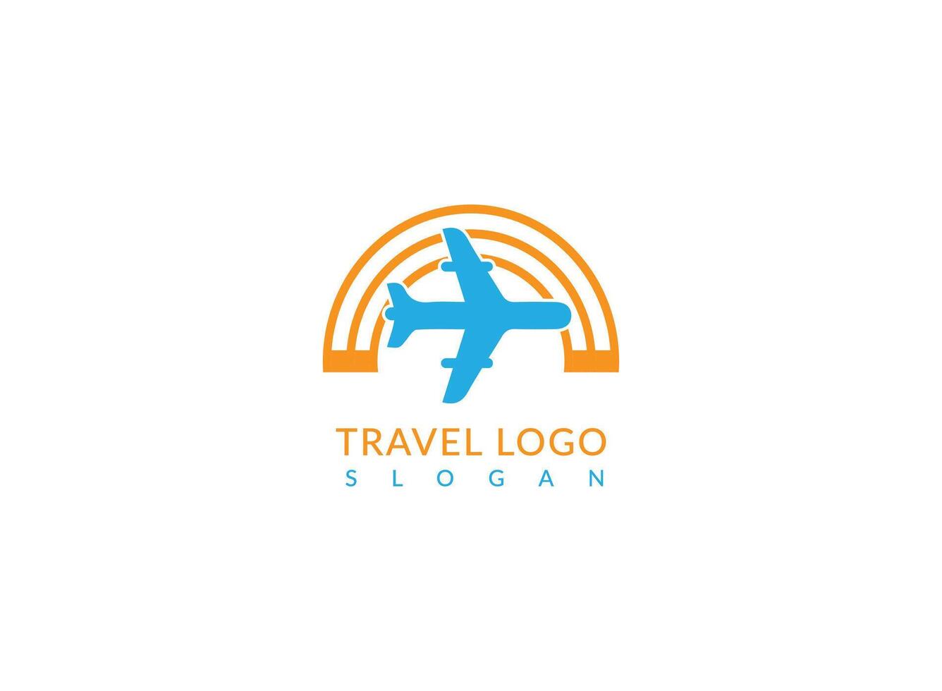 lanza aérea viaje logo vector