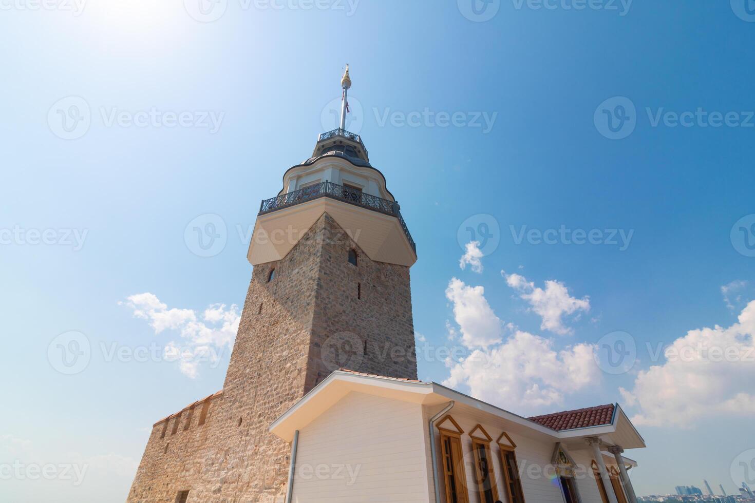 Istanbul landmarks. Maiden's Tower aka Kiz Kulesi photo