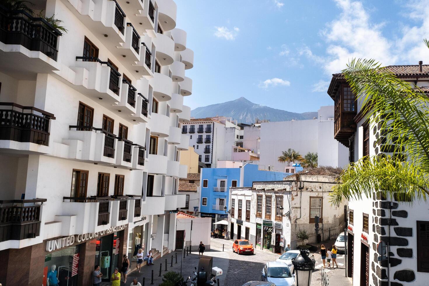 July 29, 2019.Canary Islands, Spain. The streets of the old town of Icod de Los Vinos on the island of Tenerife photo