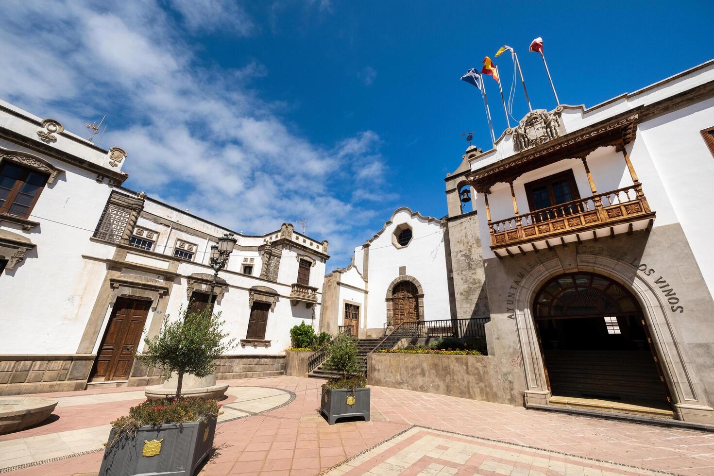 July 29, 2019, Canary Islands, SPAIN.View of the city of Icod De Los Vinos on the island of Tenerife photo