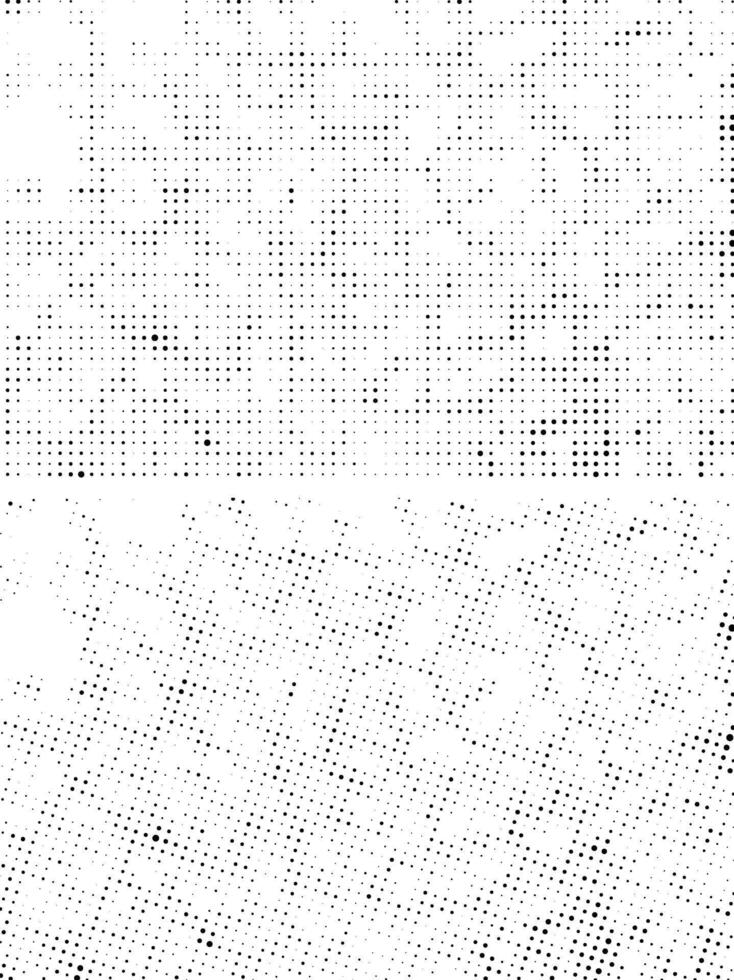 a black and white dotted background with square bitmap, set of vector dotted lines on a white background, grunge effect set of halftone texture background vector illustration,