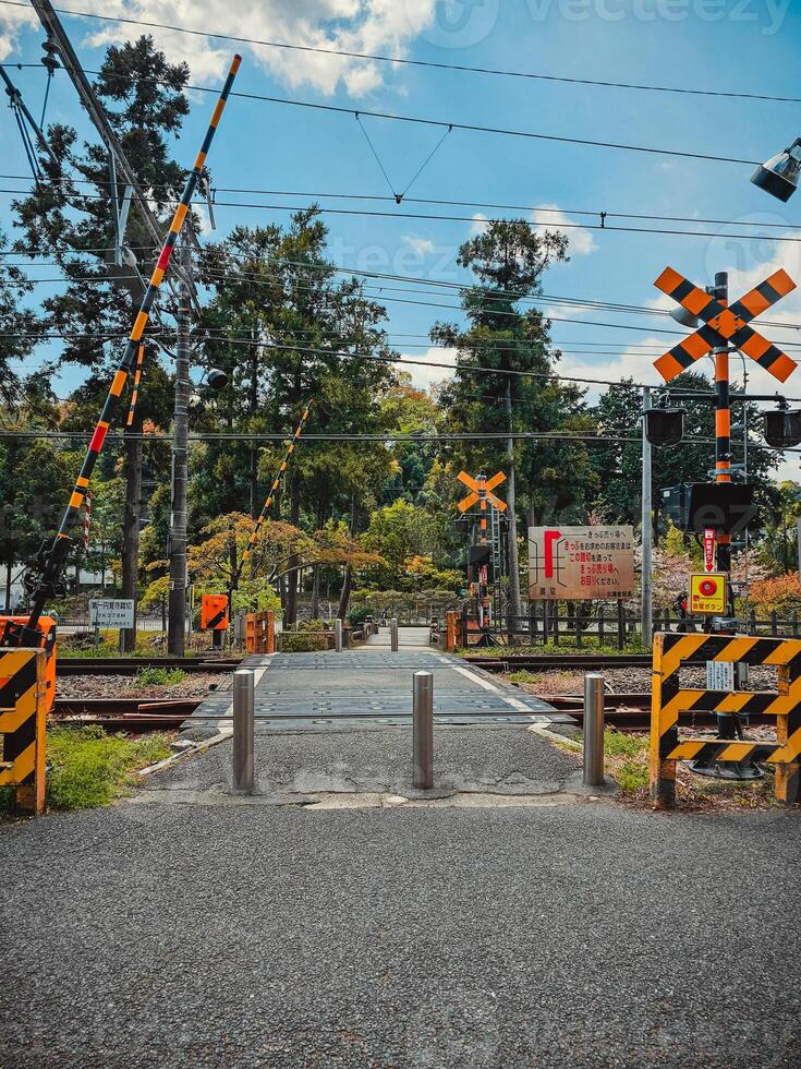 Signs Of A Train Passing In Tokyo photo