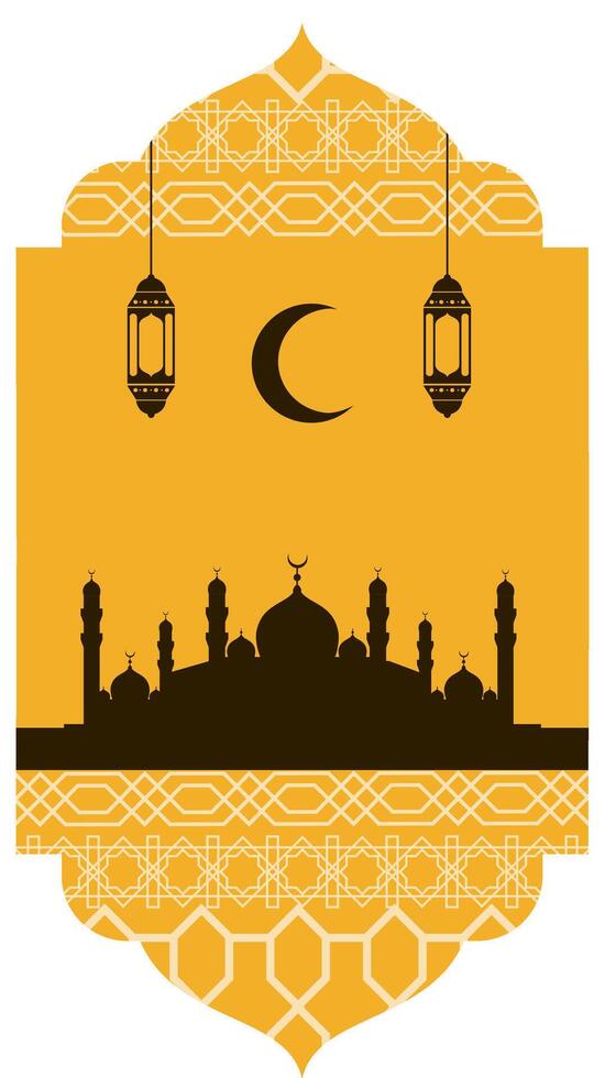 Islamic background template vector