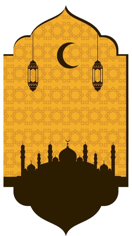 Islamic background template vector