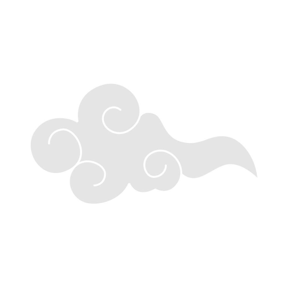 Cloud chinese style element vector