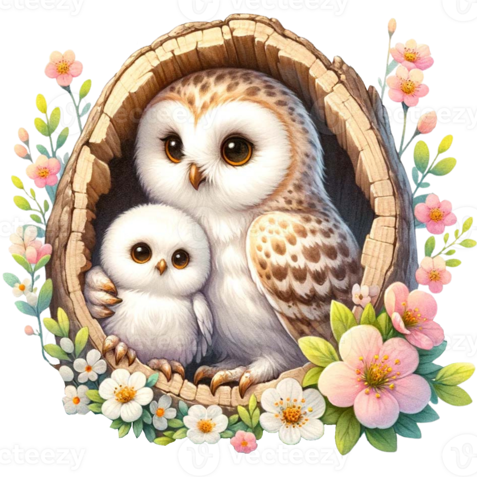 Ai Generated Mother And Baby Owl Watercolor Clipart Ai Generate 42582899 Png Ai Generated Mother And Baby Owl Watercolor Clipart Ai Generate 42582899 Png