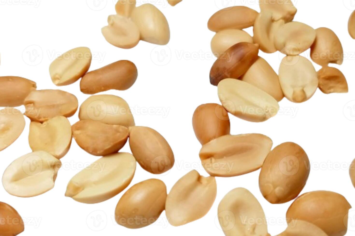 peanuts isolated on white background photo