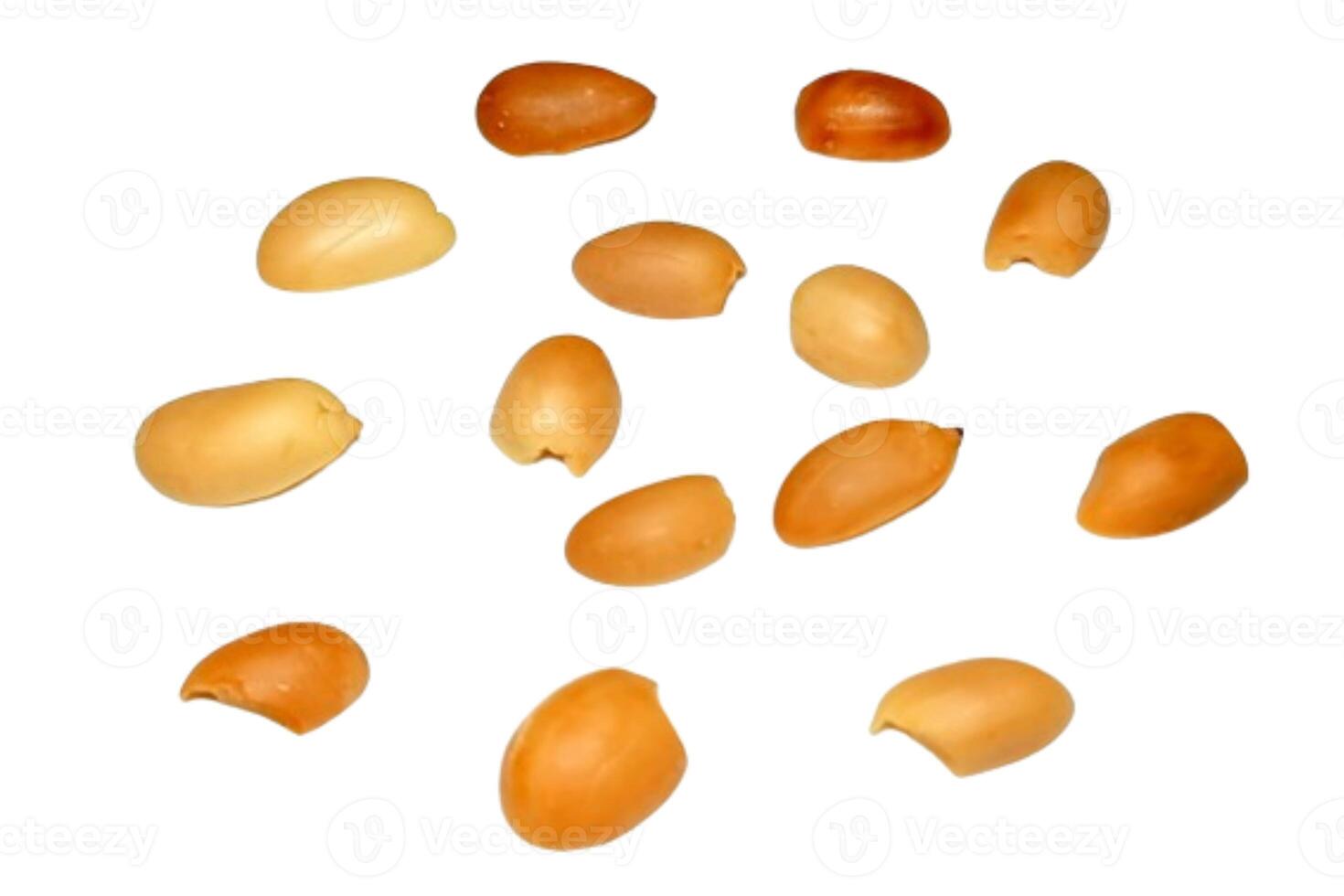 peanuts isolated on white background photo