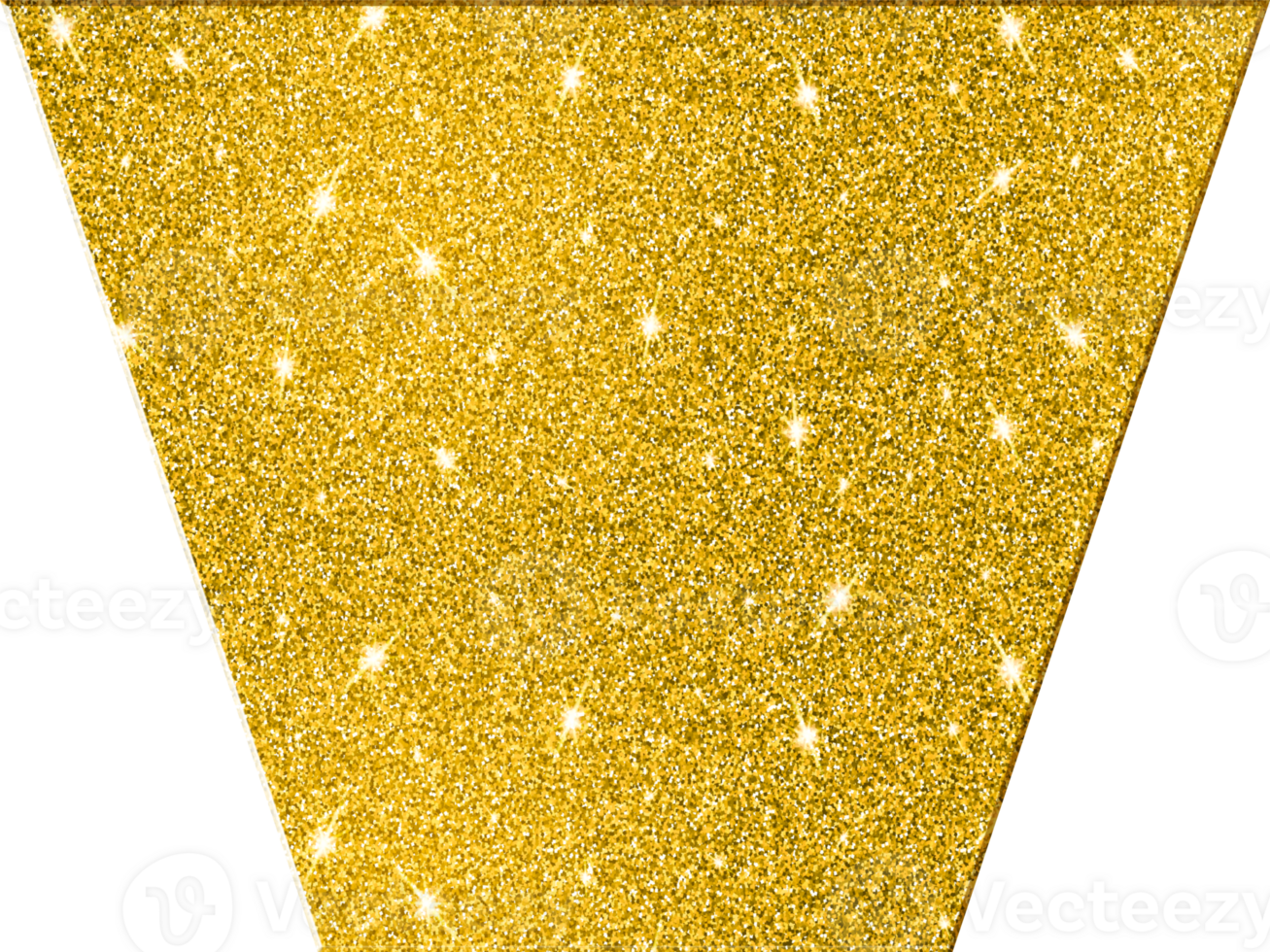 Gold Glitter 3D Premium Elegant Sparkling Decorative Lustrous Chic Basic ShapesTrapezoid Down Shape png