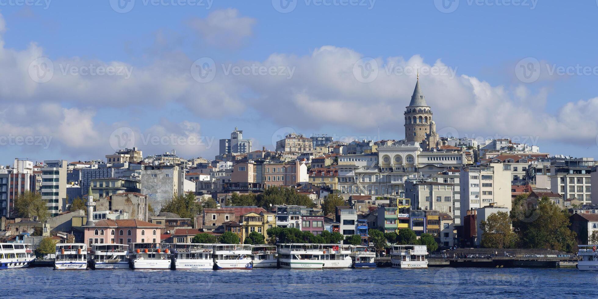 Galata Tower in Karakoy, Istanbul, Turkey photo