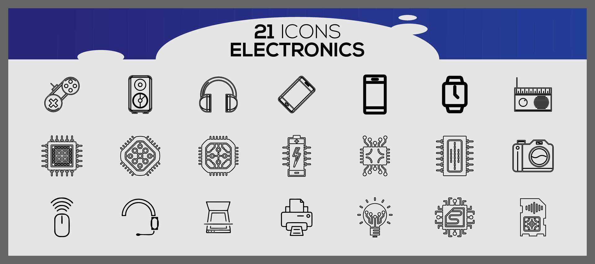 Electronics protection icon set. Internet and mobile device icon set. Simple set of data security-related vector icons.