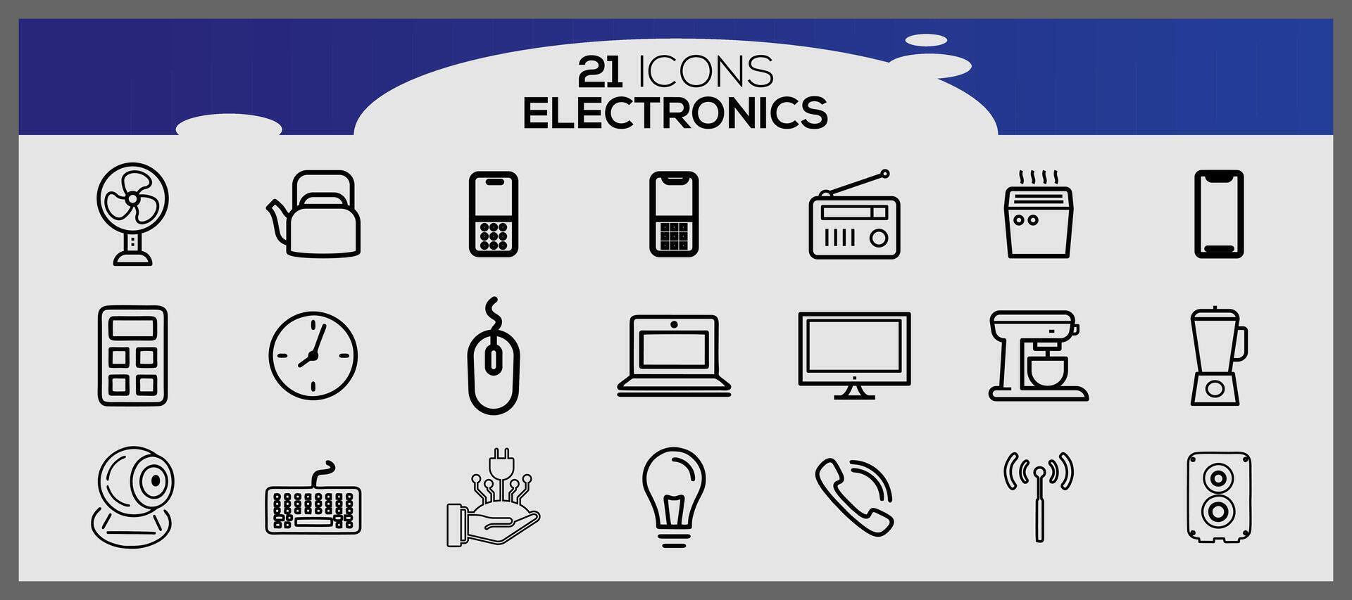 electrónica proteccion icono colocar. Internet y móvil dispositivo icono colocar. sencillo conjunto de datos relacionado con la seguridad vector iconos