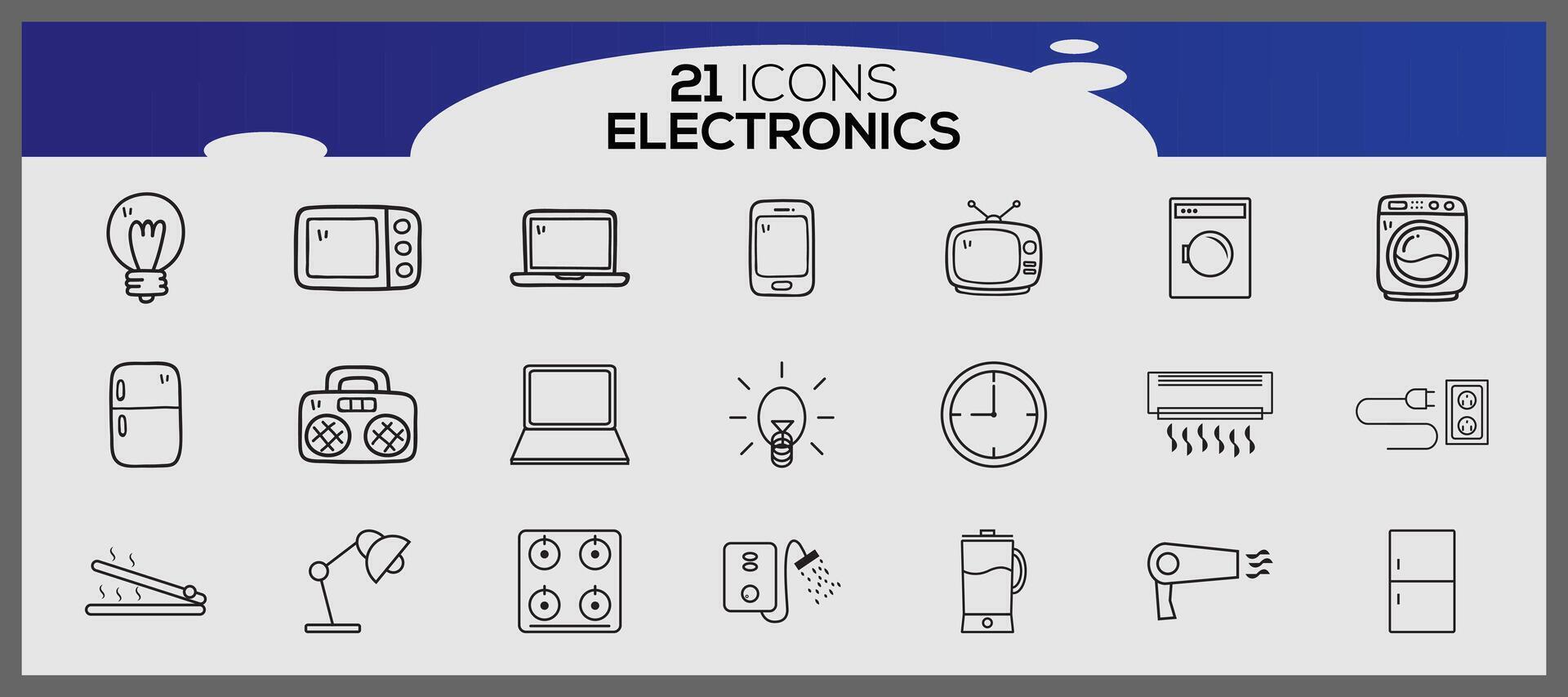 electrónica proteccion icono colocar. Internet y móvil dispositivo icono colocar. sencillo conjunto de datos relacionado con la seguridad vector iconos