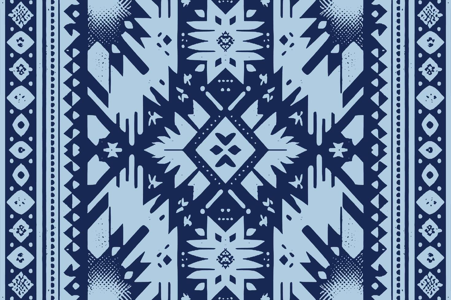 Geometric ethnic flower pattern for background,fabric,wrapping,clothing,wallpaper,Batik,carpet,embroidery style vector