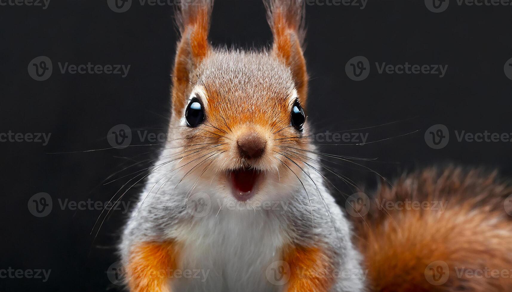 AI generated portrait of baby squirrelGenerated Image photo