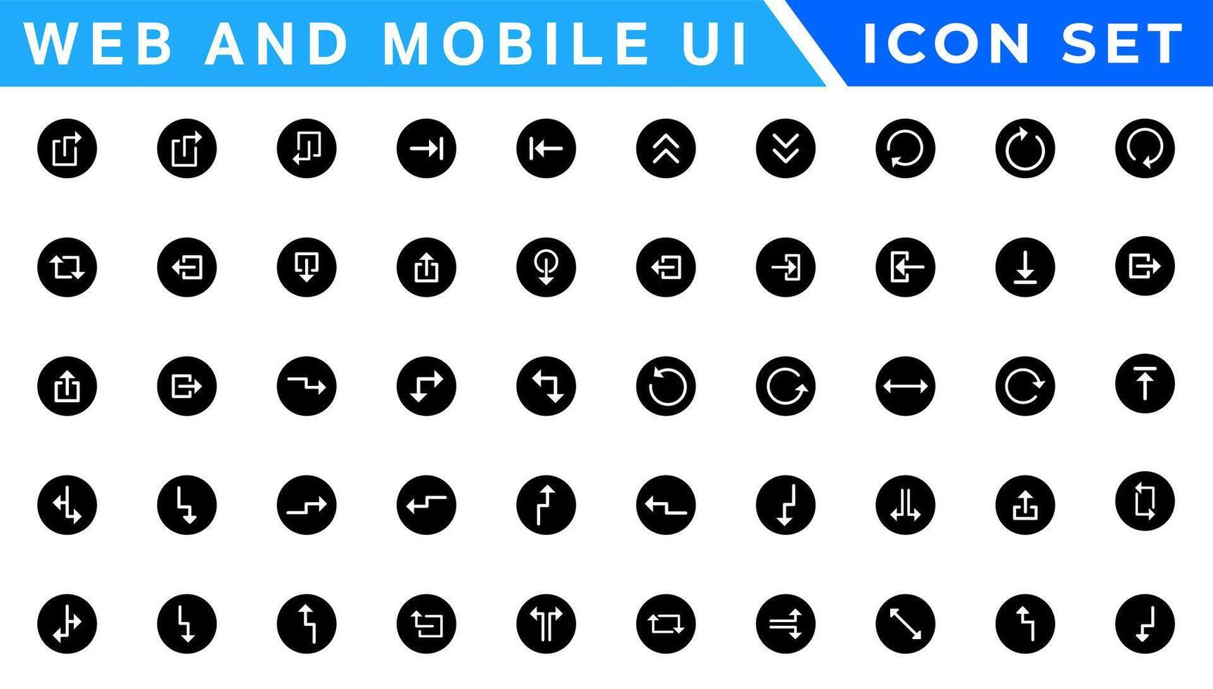 UI UX Icon mega set, user interface iconset collection vector