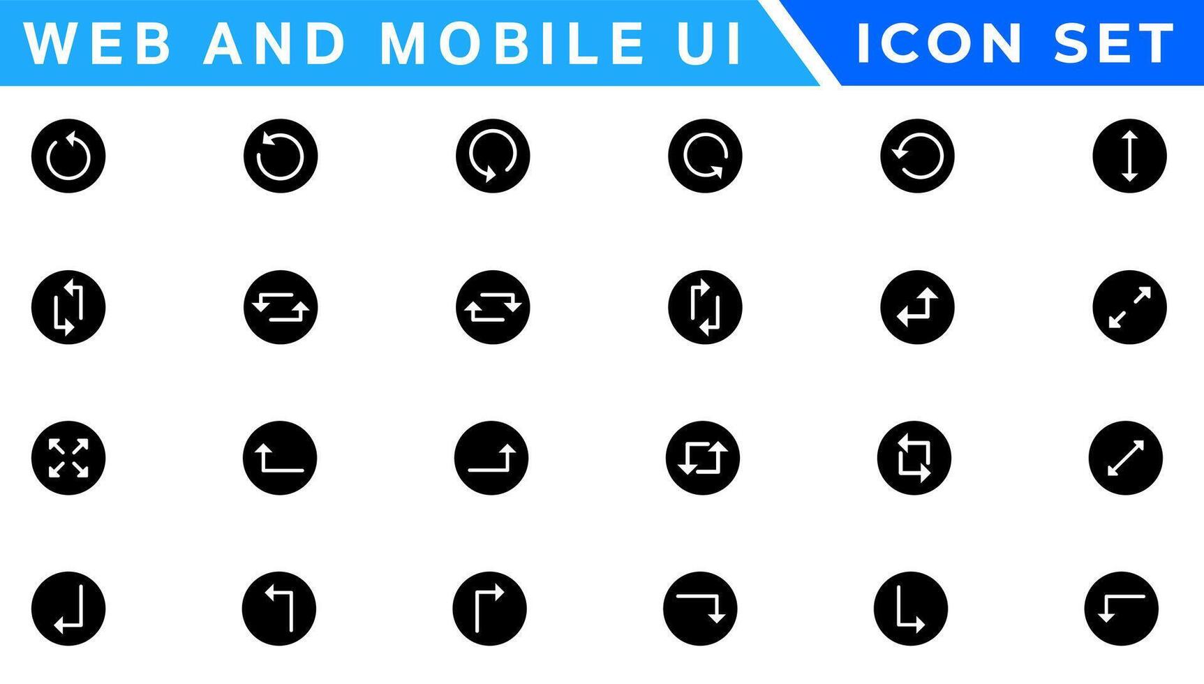 ui ux icono mega colocar, usuario interfaz conjunto de iconos colección vector