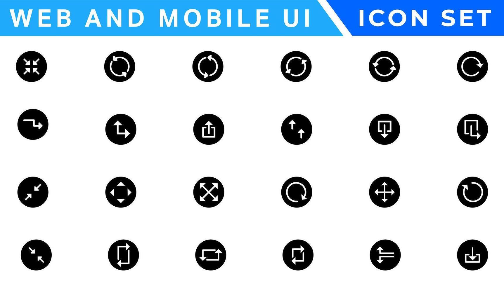 ui ux icono mega colocar, usuario interfaz conjunto de iconos colección vector