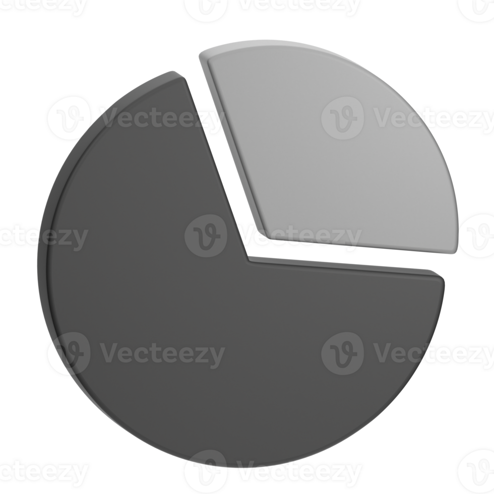 torta gráfico 3d ilustração para uiux, rede, aplicativo, informação gráfico, apresentação, etc png