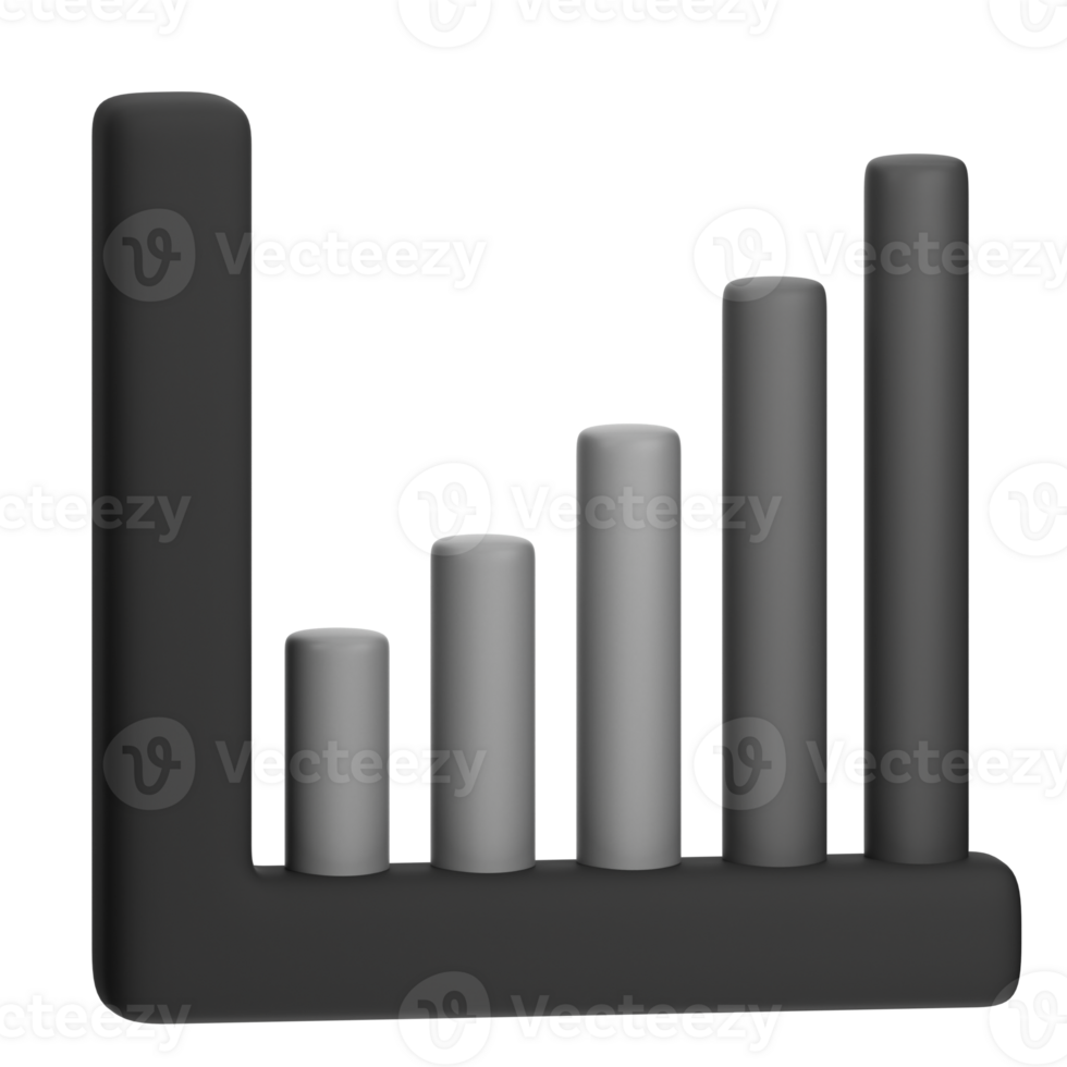 Bar Graph 3d Illustration zum uiux, Netz, Anwendung, die Info Grafik, Präsentation, usw png