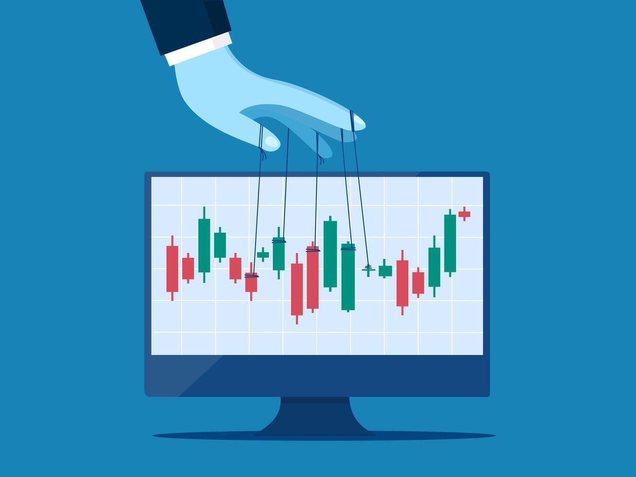 empresario titiriteros valores gráficos vector