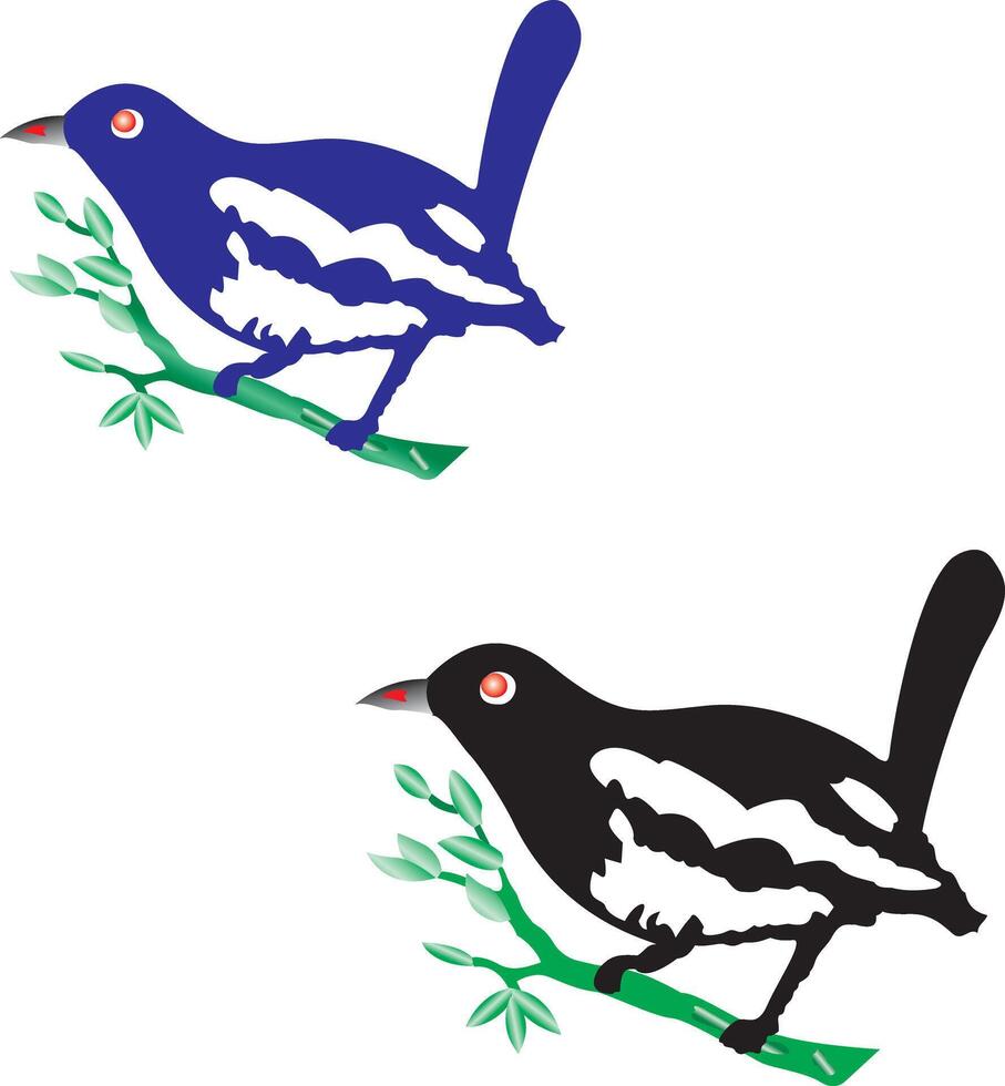 Bangladesh Bird Doyel vector