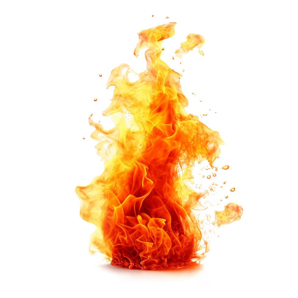 AI generated Fire png isolated on transparent background