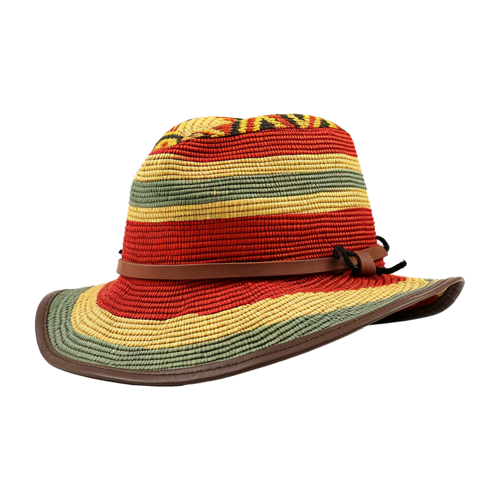 AI generated Rastamanas hat isolate on transparent background png