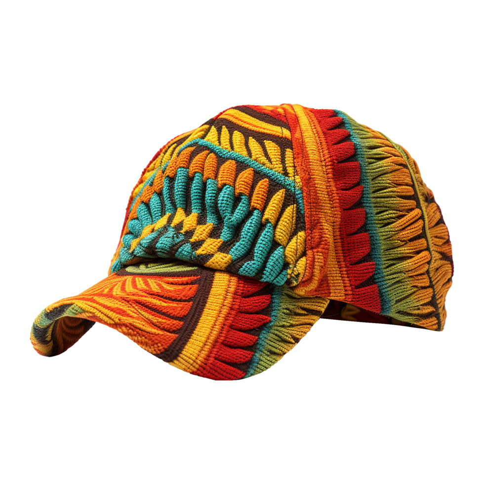 AI generated Rastamanas hat isolate on transparent background png