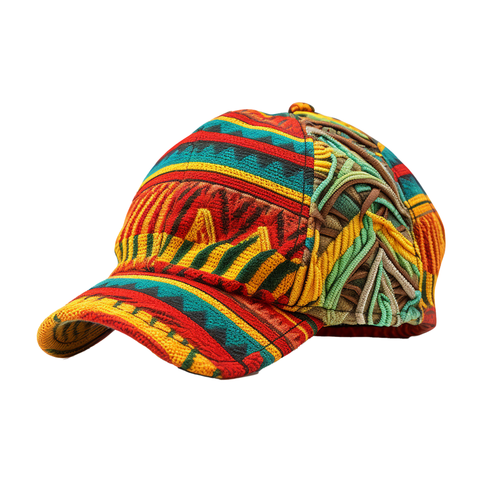 AI generated Rastamanas hat isolate on transparent background png