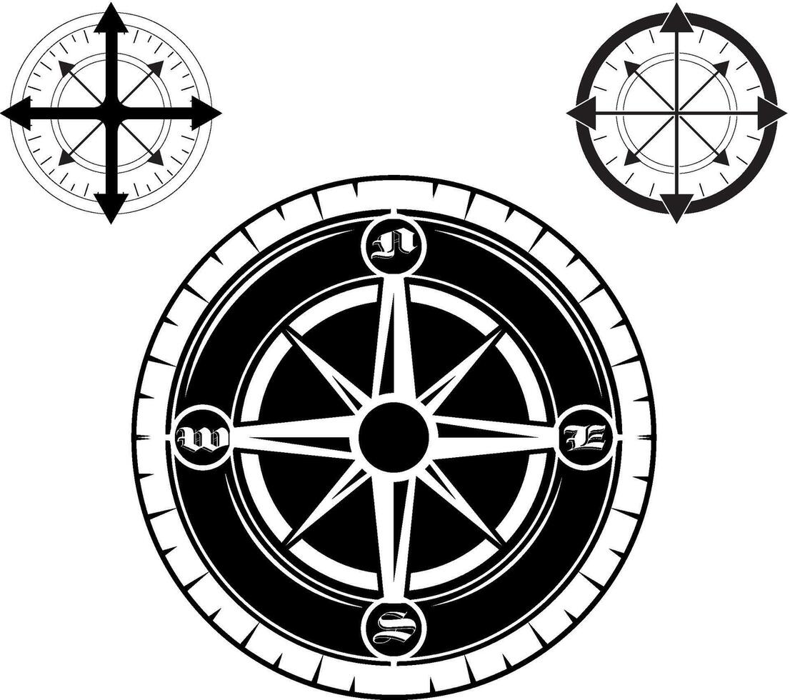 Compass Navigation Ocean Exploration vector