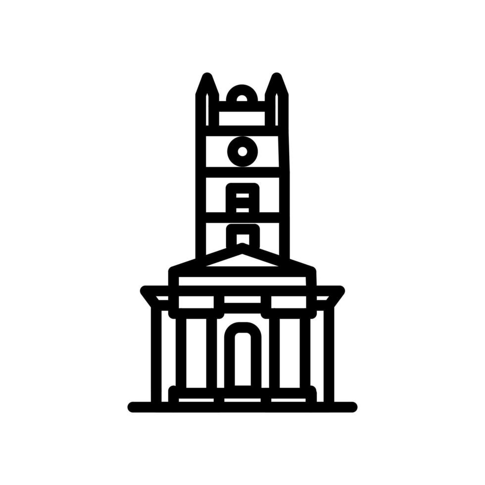 Clock TowerC  icon in vector. Logotype vector