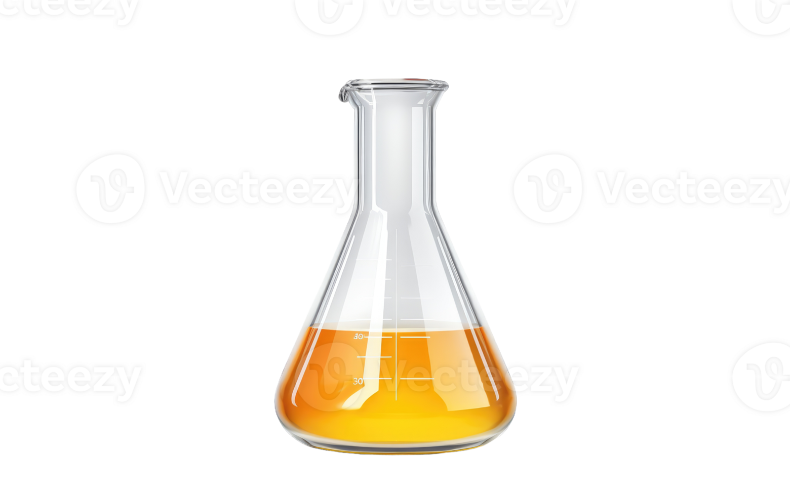 Glass Flask On Transparent Background. png