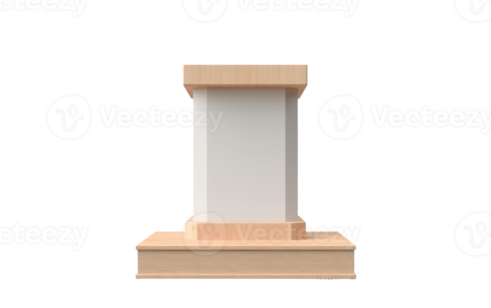 Lecture Podium On Transparent Background. png