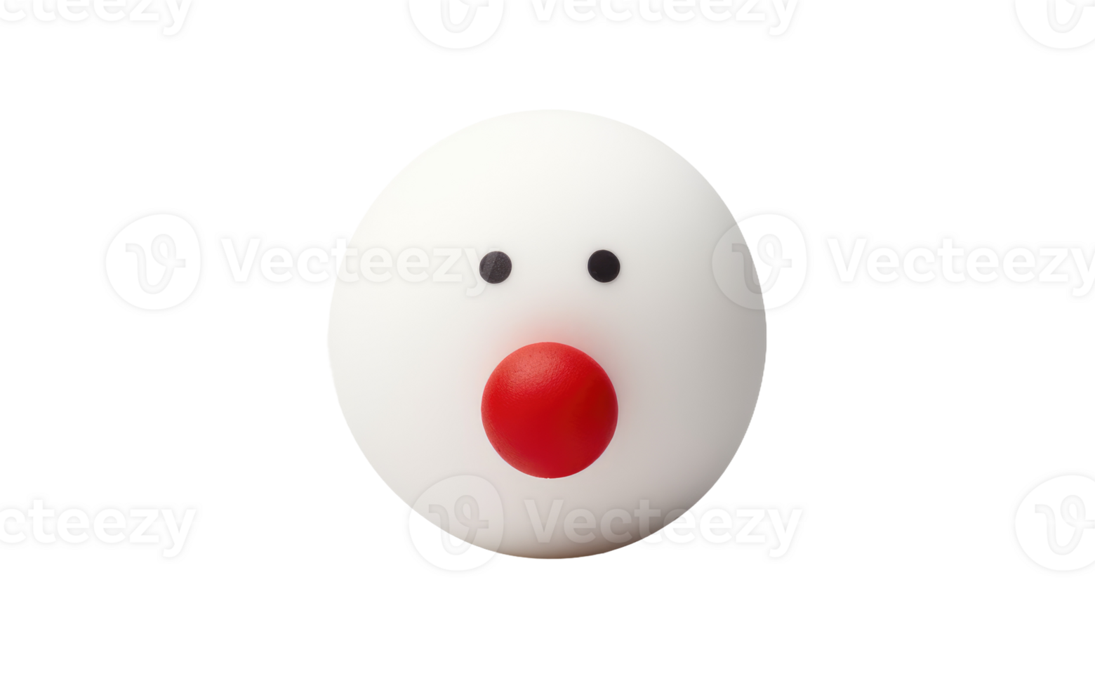 AI generated Clown Nose On Transparent Background png
