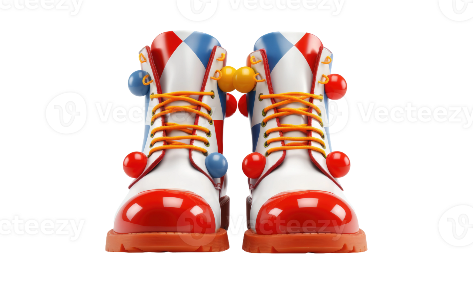 clown schoenen Aan transparant achtergrond png