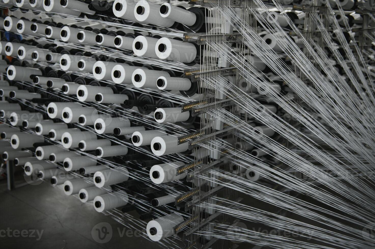 Closeup of thread for the Textile industry,Weaving and warping photo