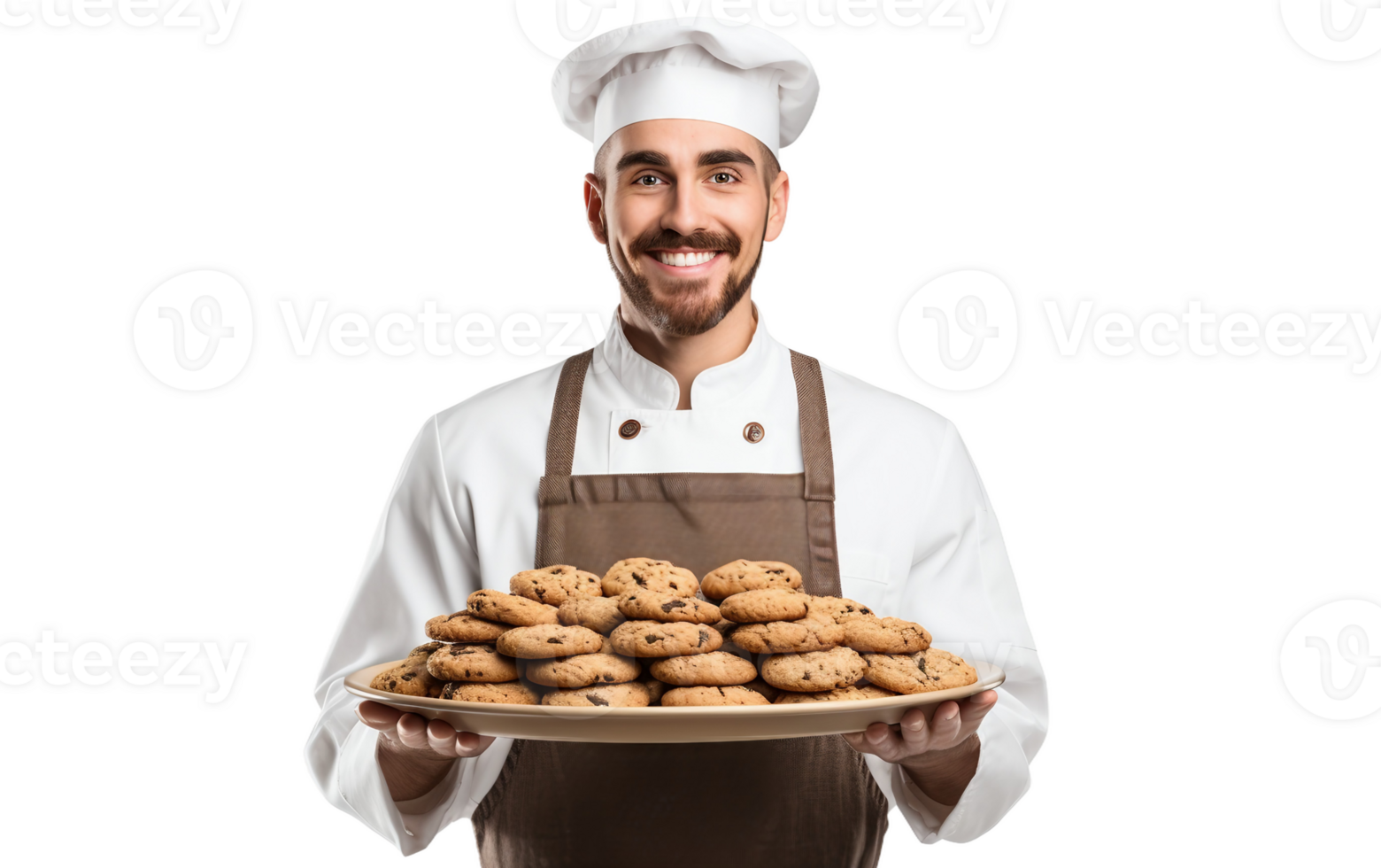 AI generated Joyful Baker's Delight On Transparent Background png
