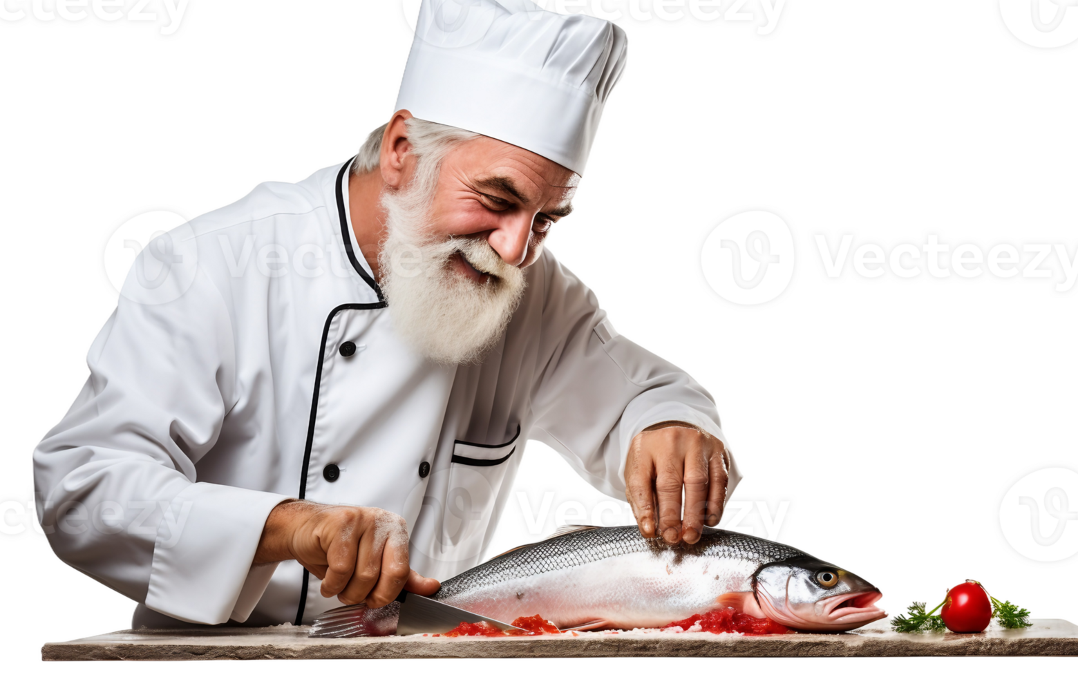 AI generated Skilled Chef On Transparent Background png
