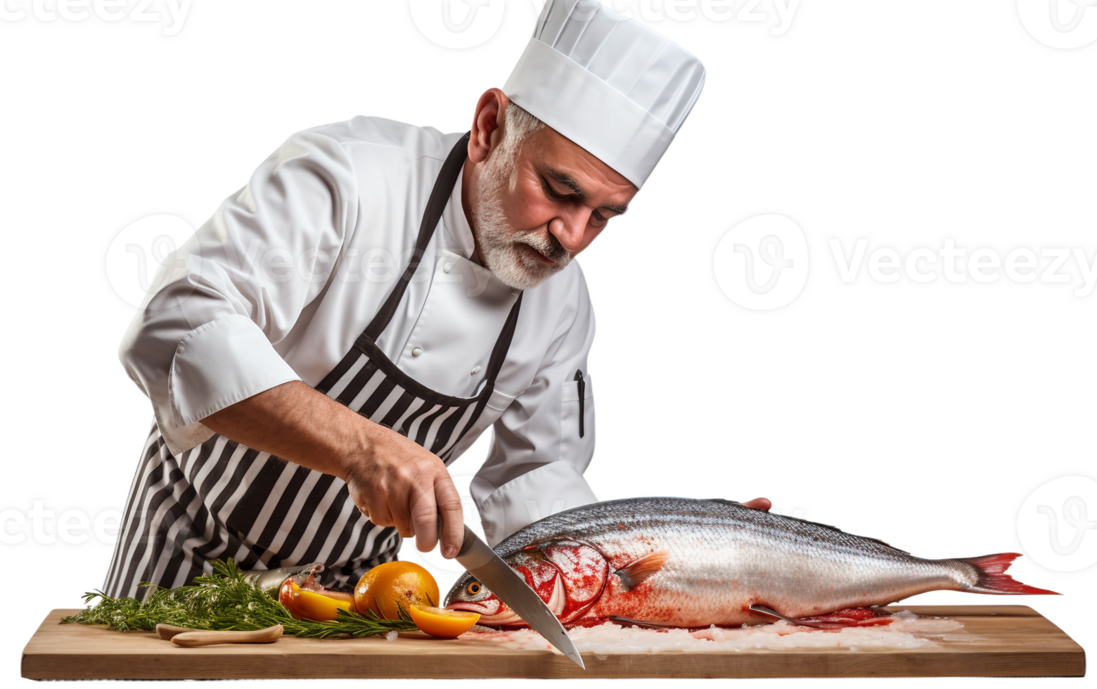 AI generated Male Chef Journey On Transparent Background png