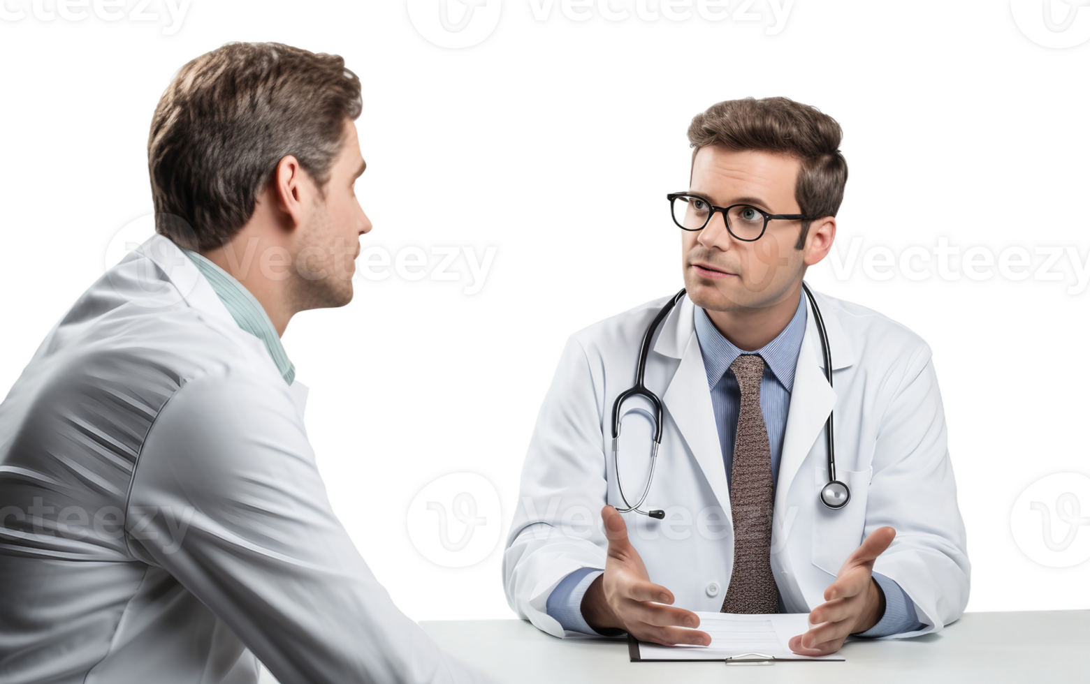 AI generated Conversing Medical Expert On Transparent Background png