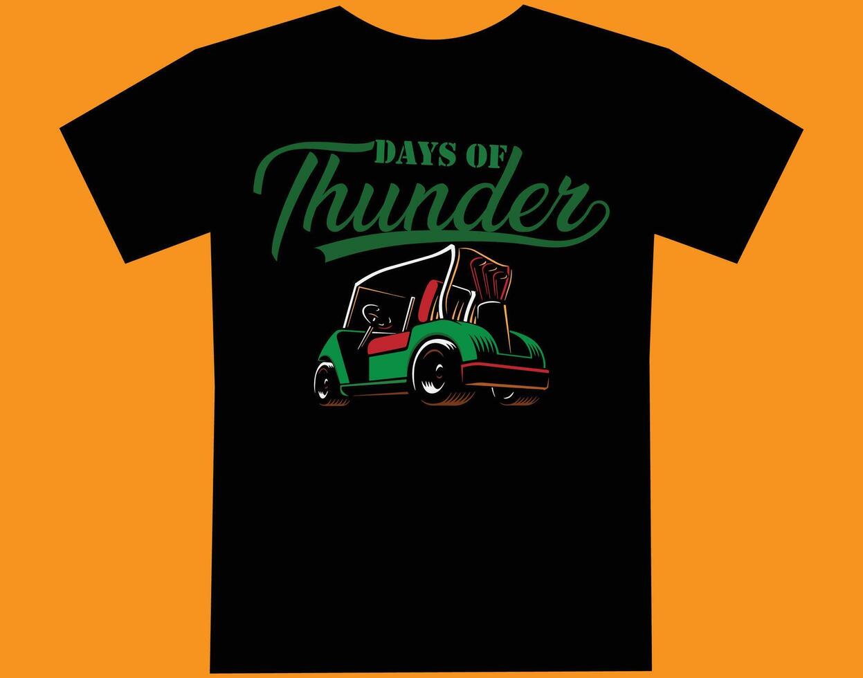 Day of Thunder t shirt design vector file