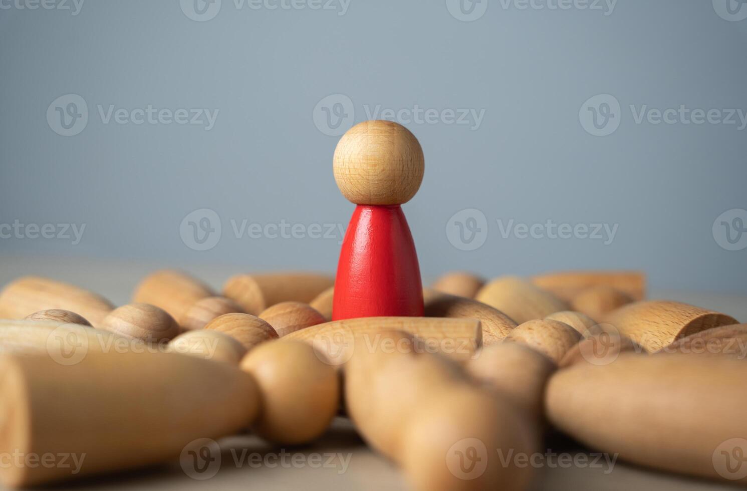 Survive the longest. Come out victorious. Survival. Concept of rivalry. Elimination game. Get out of business. Stay last and win. Refuse other candidates. Last man standing. Pass the test. photo