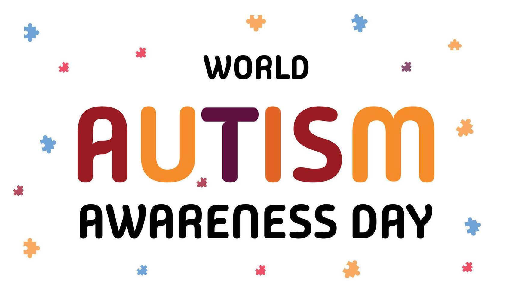 Empowering Individuals with Autism, Autism Day vector
