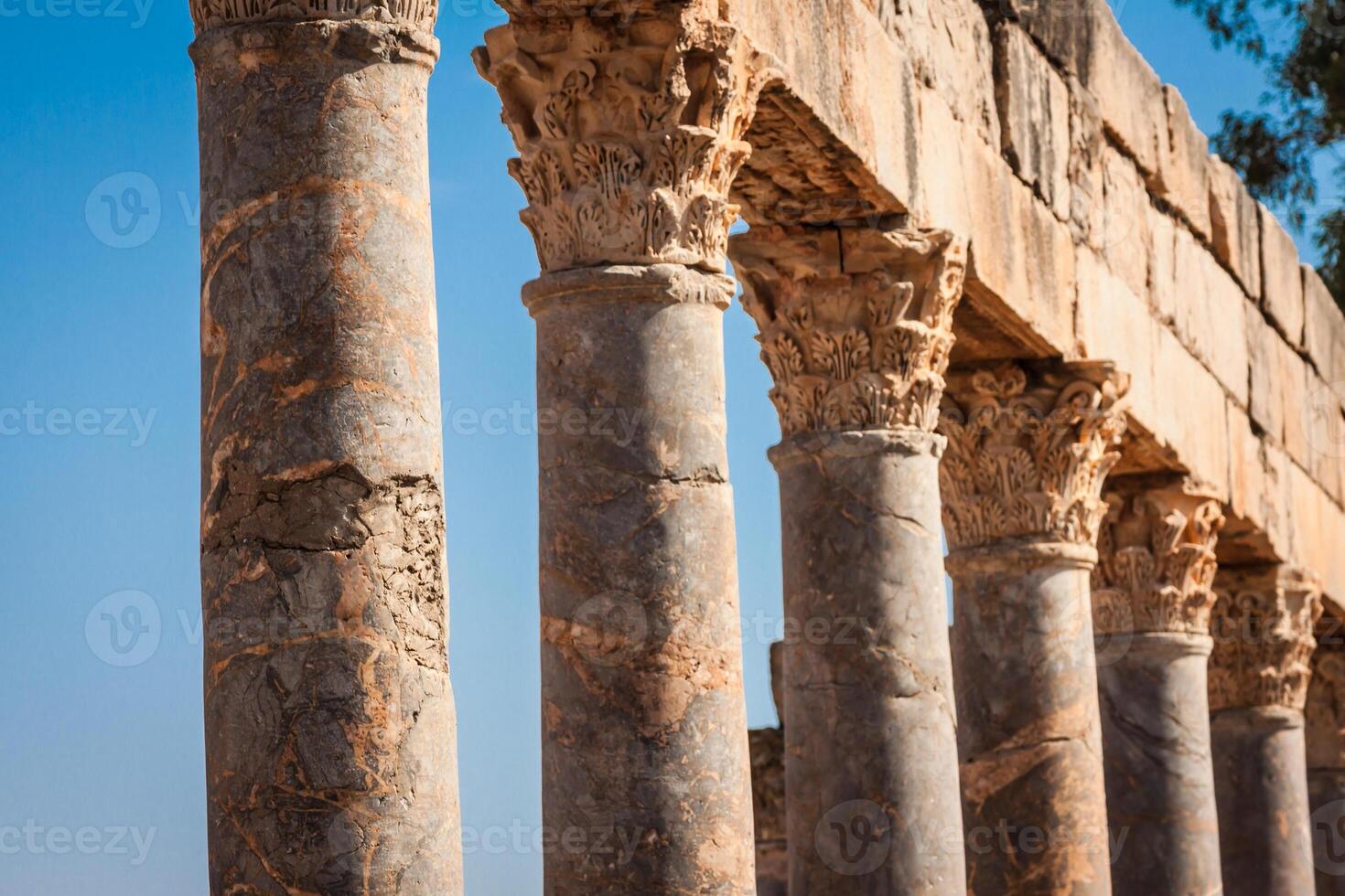 Ruins Roman Capitol Thuburbo Majus, Tunisia photo