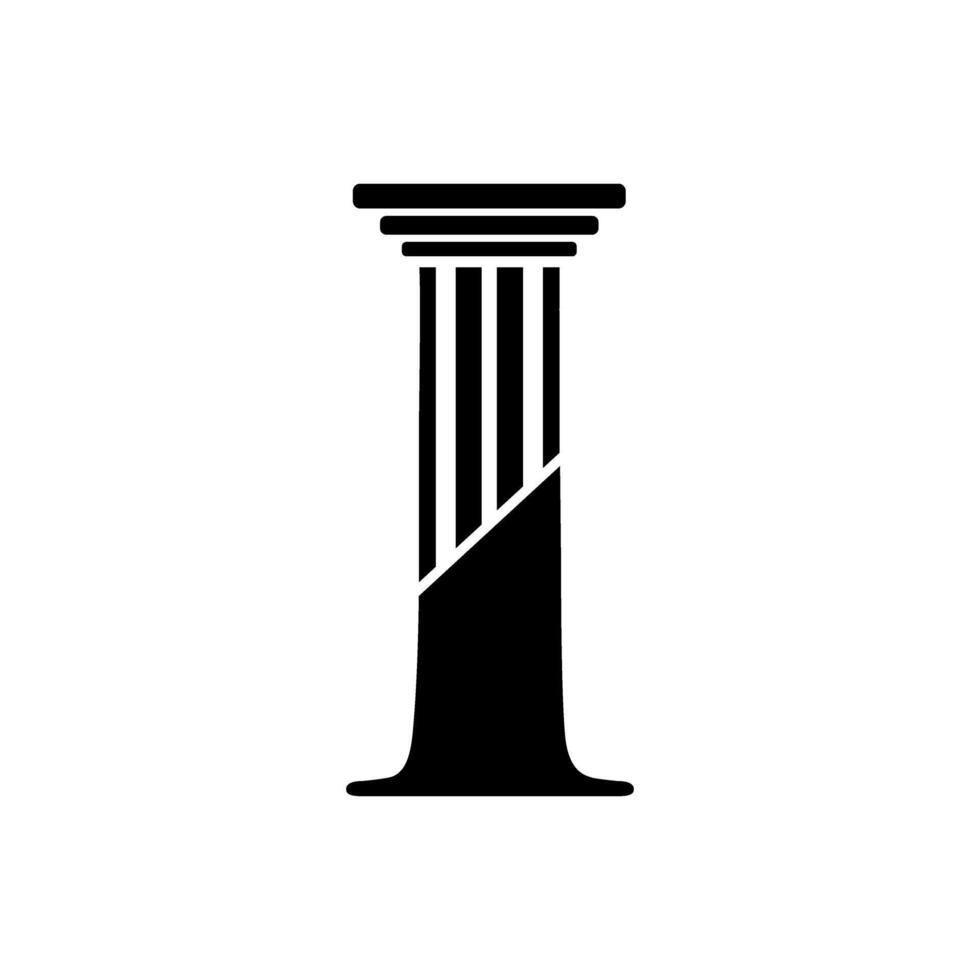 Letter I Pillar Law Logo vector