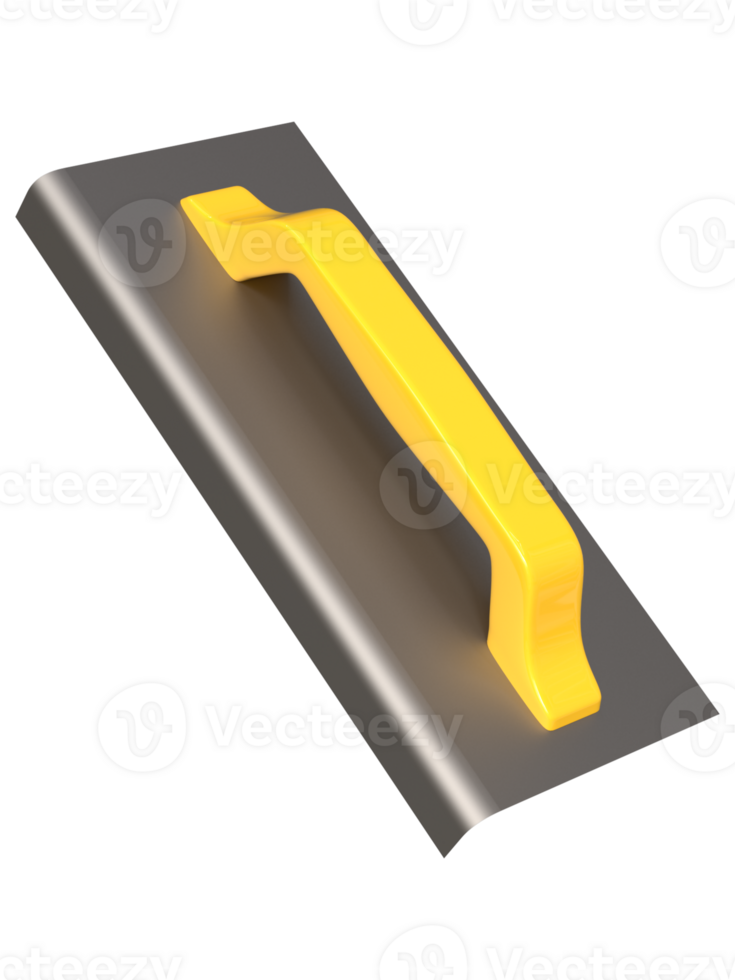 3D Masonry steel edger with plastic handle for construction works png