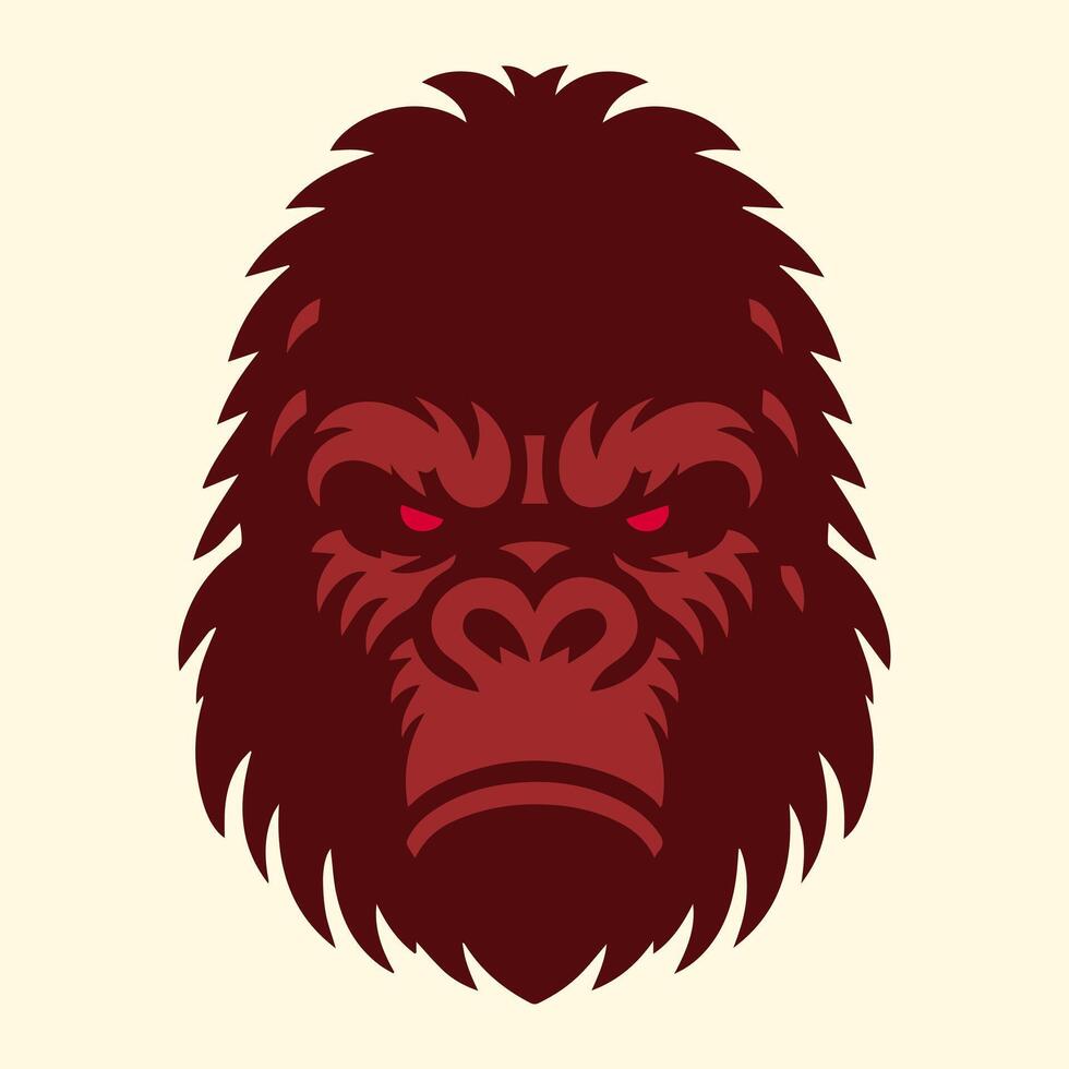 Illustration vector graphic of kong head design. Perfect for logo design.