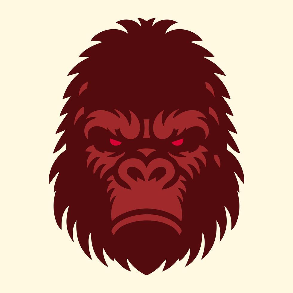 ilustración vector gráfico de kong cabeza diseño. Perfecto para logo diseño.